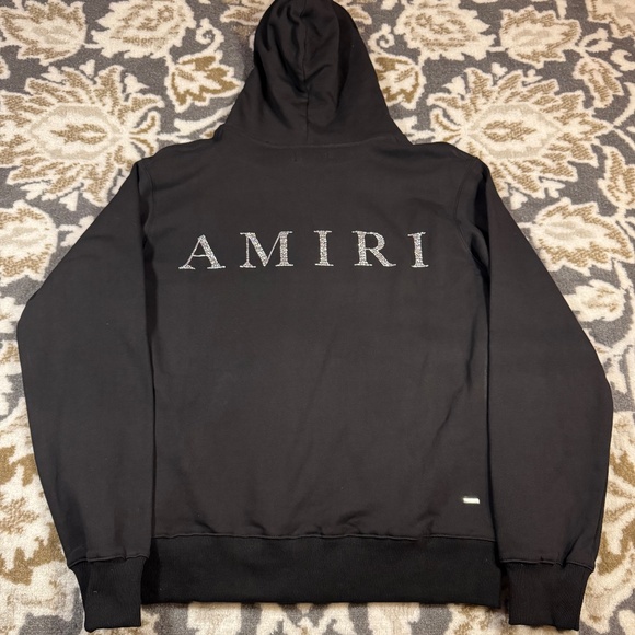 Men’s Amiri Black Bejeweled Sweater Size Large - Picture 4 of 5